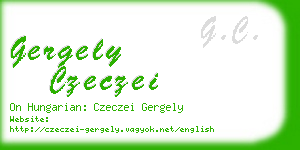 gergely czeczei business card